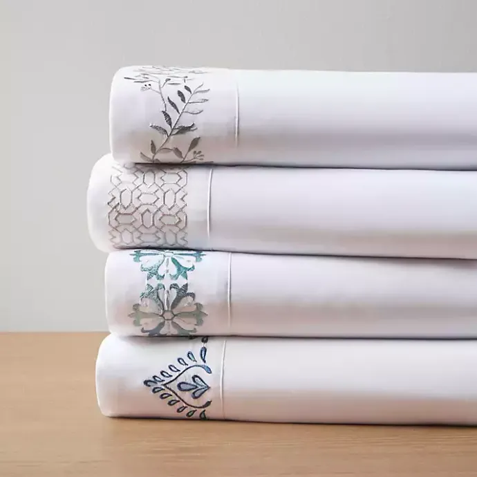 Sale Kirklands Home Leafy Vine Hem Microfiber 4-pc. Full Sheet Set