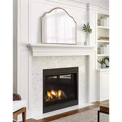 Hot Kirklands Home Leanna Gold Arched Frame Mirror