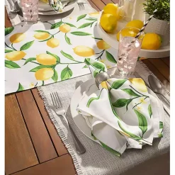 Discount Kirklands Home Lemon Bliss Outdoor Napkins, Set of 6