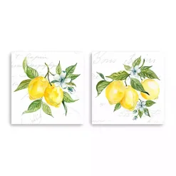 Outlet Kirklands Home Lemon Squeeze Canvas Art Prints, Set of 2