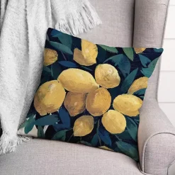 Hot Kirklands Home Lemon Tree Outdoor Throw Pillow