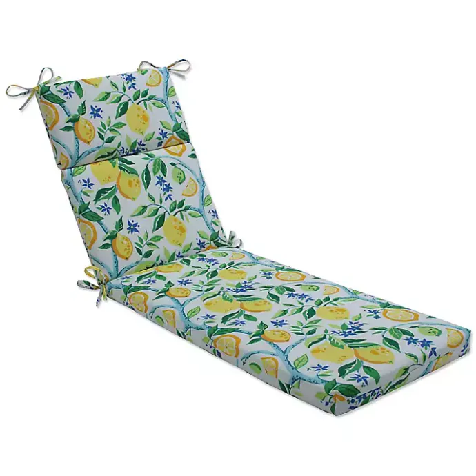 Kirklands Home Lemon Vines Chaise Cushion