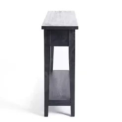 New Kirklands Home Leo Wood Console Table Black