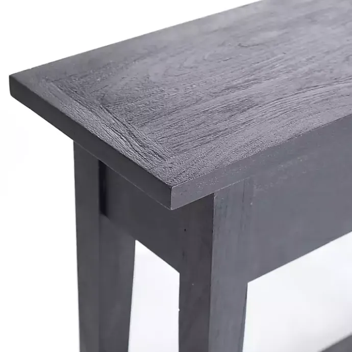 New Kirklands Home Leo Wood Console Table Black