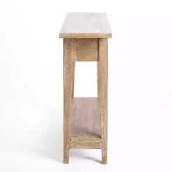 Kirklands Home Leo Natural Wood Console Table Tan