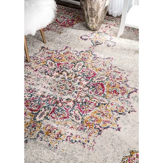 Sale Kirklands Home Leola Vintage Medallion Area Rug, 5x8 Multi