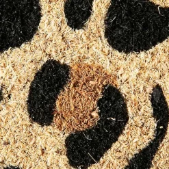 Discount Kirklands Home Leopard Print Coir Doormat
