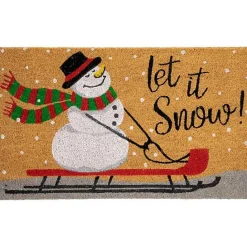 New Kirklands Home Let It Snow Festive Christmas Doormat