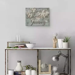 Hot Kirklands Home Life Is A Wonderful Journey Canvas Art Print Brown