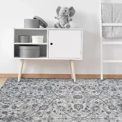 Hot Kirklands Home Light Blue Alex Area Rug, 5x7
