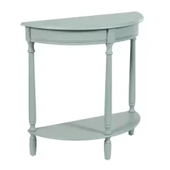 Sale Kirklands Home Light Half Moon Tinslee Console Table Blue