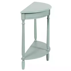 Sale Kirklands Home Light Half Moon Tinslee Console Table Blue