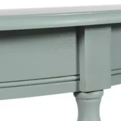 Sale Kirklands Home Light Half Moon Tinslee Console Table Blue