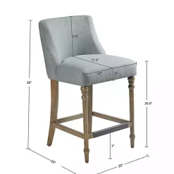 Sale Kirklands Home Light Martha Stewart Delaney Counter Stool Blue