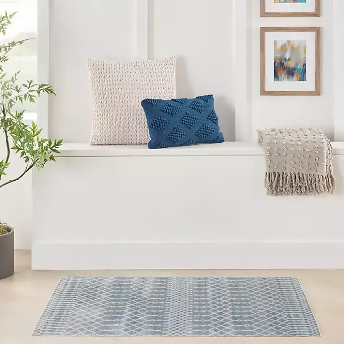 Sale Kirklands Home Light Moroccan Washable Accent Rug, 2x4 Blue