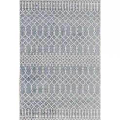 Best Kirklands Home Light Moroccan Washable Area Rug, 4x6 Blue