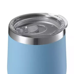 New Kirklands Home Light Stainless Steel Wine Tumbler Blue