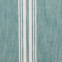 Outlet Kirklands Home Light Blue Striped Fringe Table Runner, 72 in.