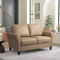 Sale Kirklands Home Light Walter Loveseat Brown