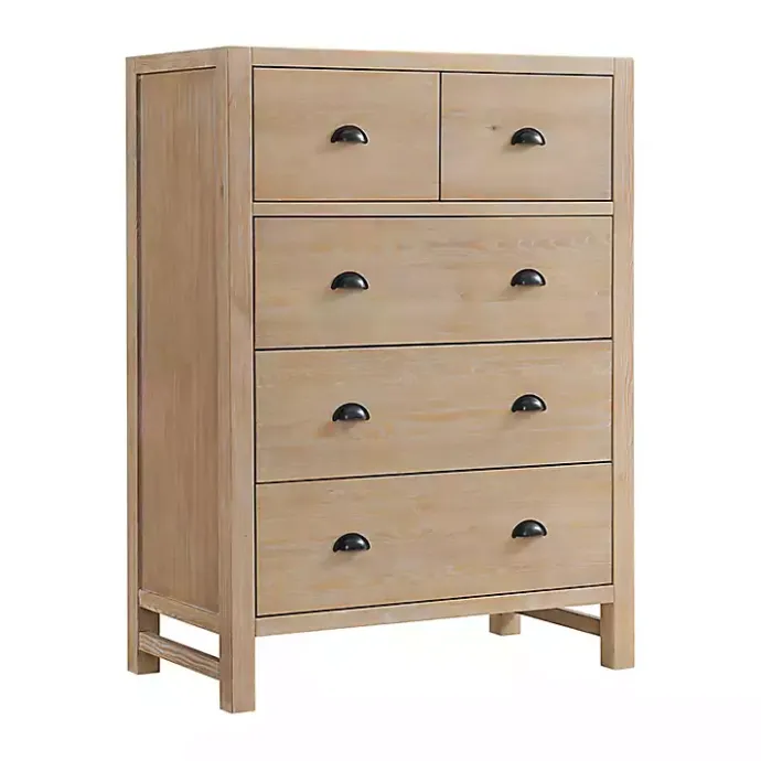 Online Kirklands Home Light Driftwood 5-Drawer Storage Chest Tan