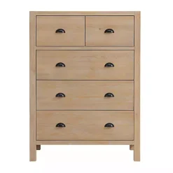 Online Kirklands Home Light Driftwood 5-Drawer Storage Chest Tan