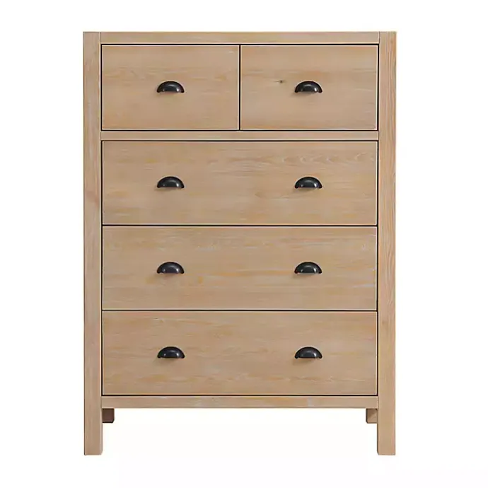 Online Kirklands Home Light Driftwood 5-Drawer Storage Chest Tan