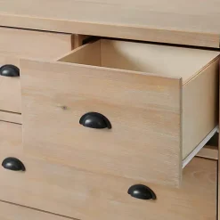 Online Kirklands Home Light Driftwood 5-Drawer Storage Chest Tan