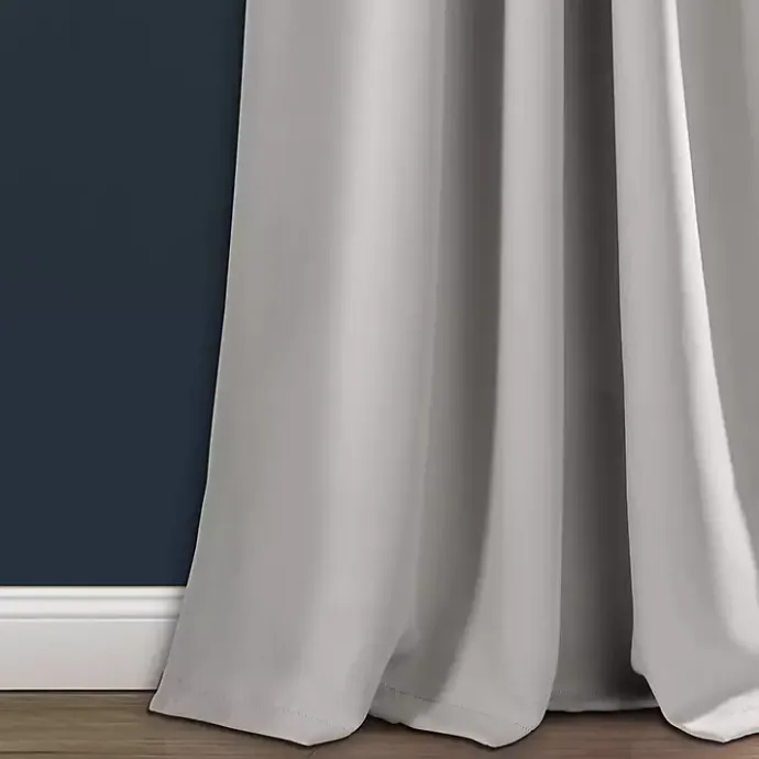 Sale Kirklands Home Light Blackout Curtain Panel Set, 84 in. Gray