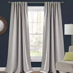 New Kirklands Home Light Blackout Curtain Panel Set, 95 in. Gray