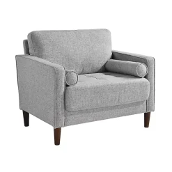 Outlet Kirklands Home Light Chelsea Accent Chair Gray