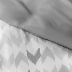 Kirklands Home Light Gray Chevron 3-Pc. Queen Duvet Cover Set