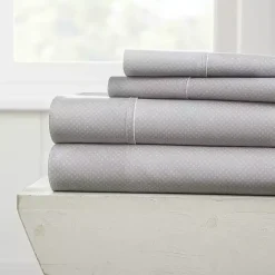 Discount Kirklands Home Light Hearts 4-pc. Full Sheet Set Gray