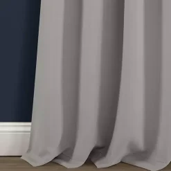 Kirklands Home Light Knotted Curtain Panel Set, 84 in. Gray