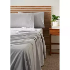 Outlet Kirklands Home Light Microfiber 4-pc. King Sheet Set Gray