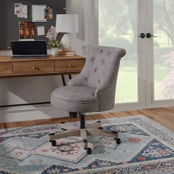Online Kirklands Home Light Miller Tufted Office Chair Gray