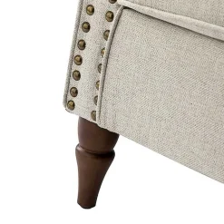 Sale Kirklands Home Light Miriam Nailhead Trim Armchair Gray