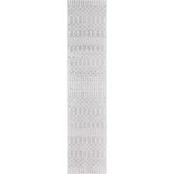 Best Kirklands Home Light Moroccan Washable Runner, 2x12 Gray