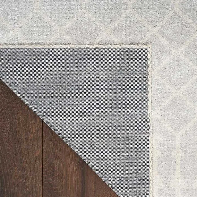 New Kirklands Home Light Moroccan Washable Accent Rug, 2x4 Gray