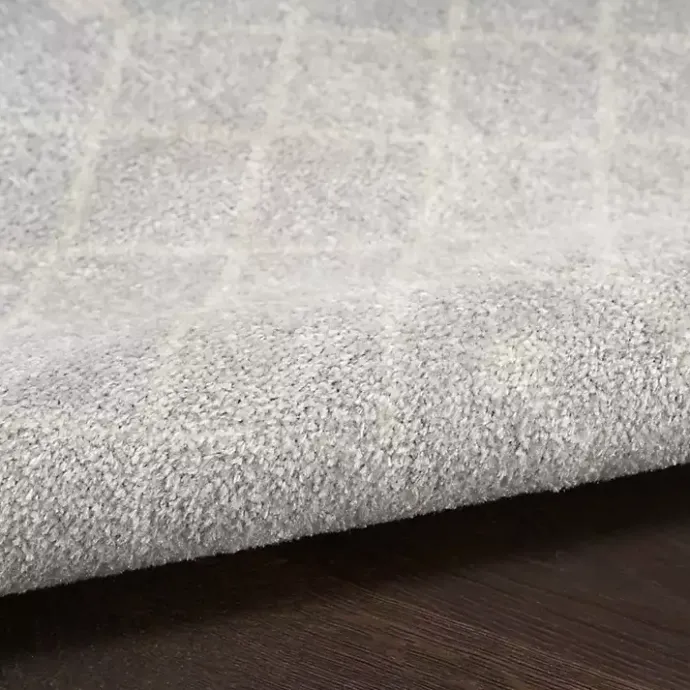New Kirklands Home Light Moroccan Washable Accent Rug, 2x4 Gray
