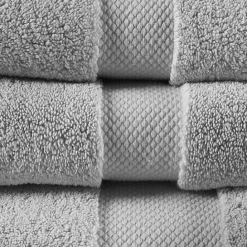 Sale Kirklands Home Light 6-pc. Cotton Bath Towel Set Gray