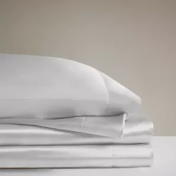 Sale Kirklands Home Light Satin 6-pc. California King Sheet Set Gray