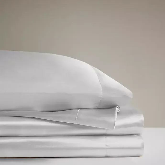 Sale Kirklands Home Light Satin 6-pc. California King Sheet Set Gray