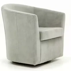 Sale Kirklands Home Light Swivel Barrel Accent Chair Gray