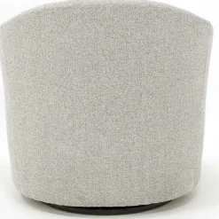 Online Kirklands Home Light Tufted Swivel Barrel Accent Chair Gray