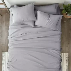 Best Kirklands Home Light Ultra Soft 6-pc. Queen Sheet Set Gray