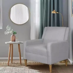 Outlet Kirklands Home Light Upholstered Juno Accent Chair Gray