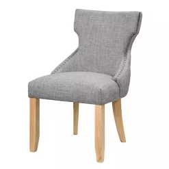 Discount Kirklands Home Light Wingback Dining Chairs, Set of 2 Gray