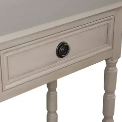 Kirklands Home Light Wood 2-Drawer Barrett Console Table Gray