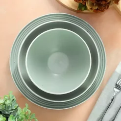 Best Kirklands Home Light Emilia Stoneware 16-pc. Dinnerware Set Green