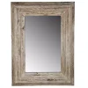 Hot Kirklands Home Light Whitewashed Wood Rectangular Wall Mirror